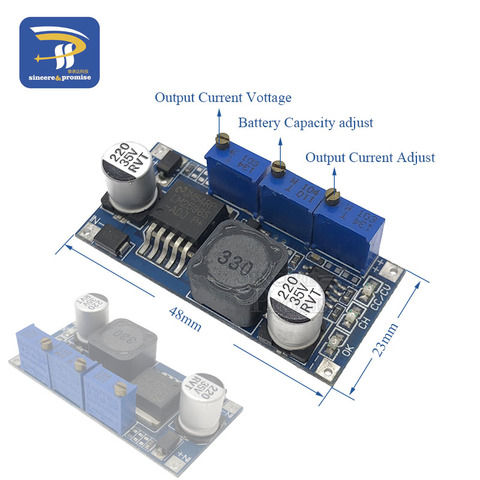 Module d'alimentation CC/CV réglable, pilote LED LM2596 DC-DC, Module d'alimentation CC/CV, chargeur de batterie, courant Constant réglable LM2596S ► Photo 1/6