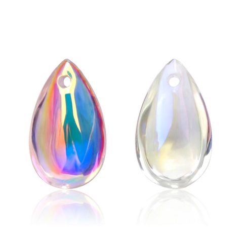 Meilleure qualité 8x14mm perles de goutte de cristal lisse perles de goutte de verre ab brillant perles de bijoux pour collier d ► Photo 1/6