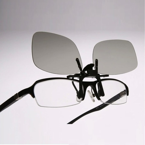 Top qualité Clip-on 0.72mm épaisseur 3D lunettes pour myopie regarder pour LG cinéma passif 3D téléviseurs et 3D RealD cinéma ► Photo 1/4