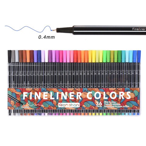 Stylo à doublure Fine, 36 couleurs, marqueur pour croquis Micron, couleur 0.4mm, pour Manga, école d'art, aiguille pour dessin, Comics ► Photo 1/1