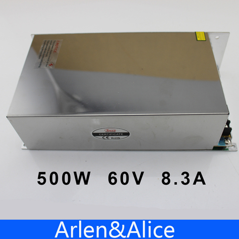 500W 60V 8.3A 220V entrée unique sortie alimentation à découpage pour LED bande lumière ca à cc ► Photo 1/1