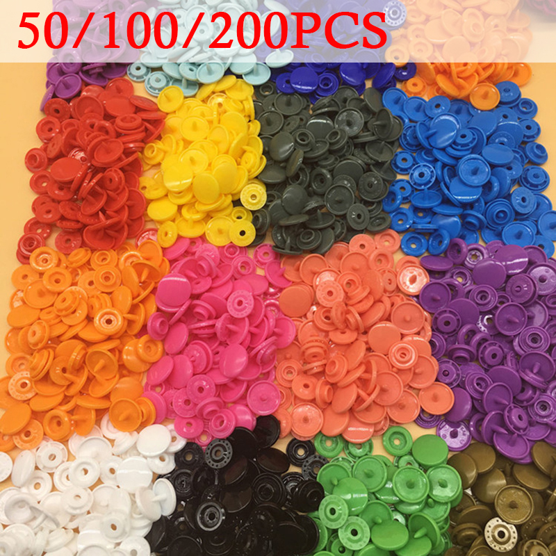 100/150/200 ensembles Kam T5 bébé résine boutons pression en plastique boutons pression vêtements Clip accessoires de vêtement appuyez sur boutons pression Poppers ► Photo 1/6