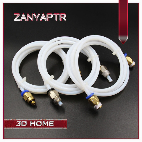 1M PTFE Tube téflon + PC4-M6/PC4-01 raccord j-head hotend RepRap Rostock Bowden extrudeuse pour filament 1.75mm ID 2mm OD 4mm ► Photo 1/2