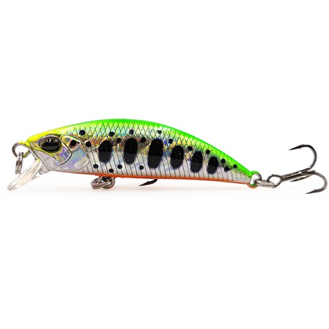 Pêche à la truite Micro leurre 50mm 5g DW63 ruisseau coulant Minnow appât Trulinoya Mini artificiel Wobbler évier alose pour les poissons de truite basse ► Photo 1/6