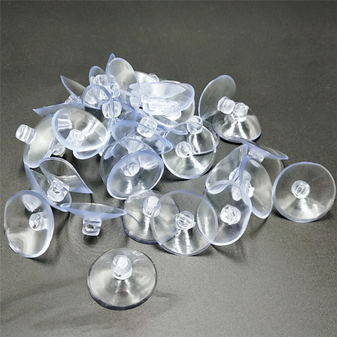 Suoja – lot de 15 ventouses haut de gamme, 25mm, tête de champignon transparente, pour carreaux de verre de fenêtre ► Photo 1/2