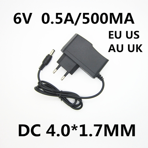 Adaptateur d'alimentation 6V 0,5a 500MA, 1 pièce, transformateur pour moniteur de pression artérielle OMRON I-C10 M4-I M2 M3 M5-I M7 M10 M6 M6W ► Photo 1/4