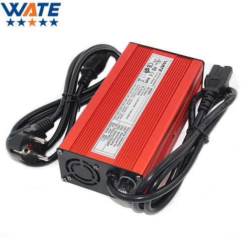 54.6 V 4A chargeur 48 V Li-ion batterie chargeur intelligent utilisé pour 13 S 48 V Li-ion batterie haute puissance avec ventilateur boîtier en aluminium ► Photo 1/6