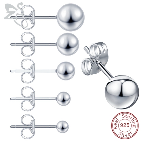 Boucles d'oreilles en argent Sterling 2.5, 925-6mm, accessoires pour corps ► Photo 1/6