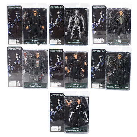 NECA le terminateur 2 figurines d'action T-800 / T-1000 PVC figurine jouet modèle jouet 7 Types 18cm ► Photo 1/1