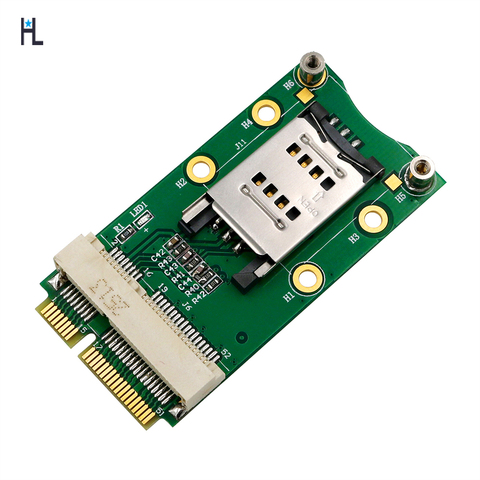 Mini adaptateur PCI-E avec emplacement pour carte SIM pour 3G/4G, WWAN LTE, carte GPS, Mini adaptateur PCI-e ► Photo 1/6