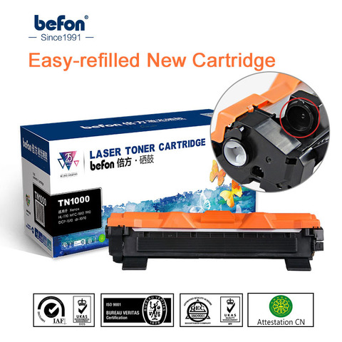 Befon Cartouche De Toner Compatible pour Frère TN1000 TN1030 TN1050 TN1060 TN1070 TN1075 TN1095 HL1110 TN 1000 1030 1075 Imprimante ► Photo 1/5