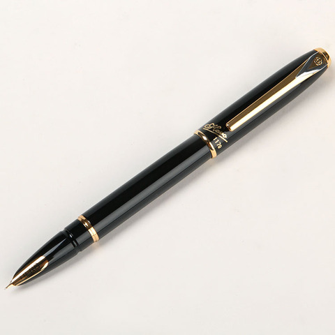 HERO 1179-stylo fontaine à bec doré 10K, 0.5mm, cadeau d'affaires de haute qualité, avec étui cadeau Original, fournitures de bureau ► Photo 1/6