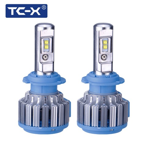 TC-X lumière LED H7, H1 H3 H11 phare voiture LED/HB4 9006/HB3 H27/9005 H4 faisceau haut et bas 880 9007 H13 9004 ► Photo 1/5