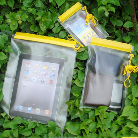 Sacs secs étanches pour téléphone 3 pièces, étui transparent, pochette d'extérieur pour canoë flottant, kayak Camping étanches ► Photo 1/6