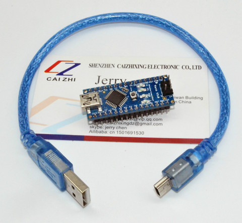 Contrôleur Nano V3.0 ATMEGA328 original FT232RL + câble USB pour Arduino ► Photo 1/3