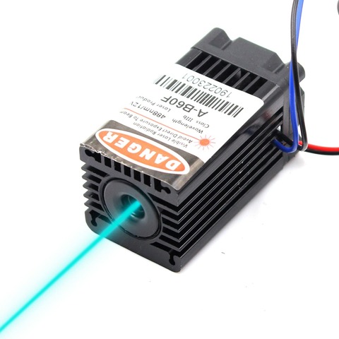 Oxlasers – module laser bleu ciel 12V 488nm 100mW, appareil laser de laboratoire pour escape laser avec ventilateur de refroidissement, livraison gratuite ► Photo 1/6