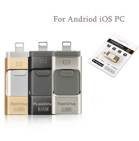 Clé USB OTG, support à mémoire de 115 go, pour iPhone pro 256 6 7 8 iPad iPod/PC/MAC android iOS PC ► Photo 1/4