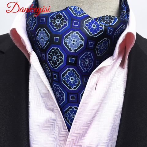 DANKEYISI-écharpe de luxe en soie imprimée pour hommes, écharpe à pois, costume anglais, Jacquard ► Photo 1/6