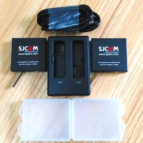 SJCAM SJ8 Series – chargeur de batterie 1200mAh, double étui pour SJ8 Pro/ Plus/ Air Actioin, accessoires de caméra, Original, nouveau ► Photo 1/6