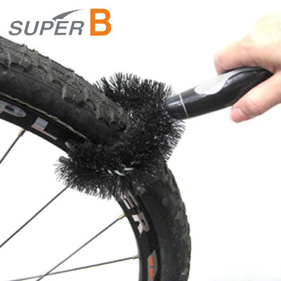 Superbe outil de brosse de nettoyage de vélo, TB-1710, spécialement conçu et adapté pour le nettoyage de tubes de cadre et de pneus de route, vtt ► Photo 1/1