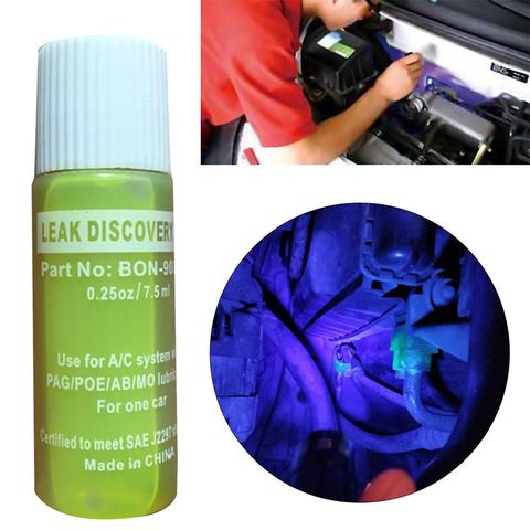 Outil de détection de fuite fluorescente pour climatisation Automobile, détecteur de fuite de gaz réfrigérant A/C, Kit de réparation, R134a ► Photo 1/1