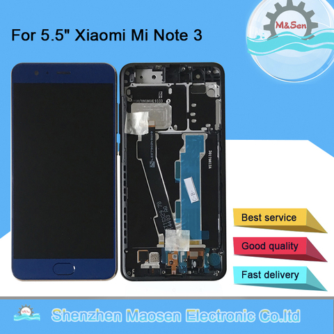 M & Sen – écran tactile LCD avec châssis, 5.5 pouces, avec outils, pour Xiaomi Mi Note 3, Original ► Photo 1/6