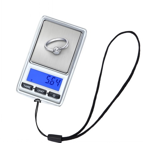 Balance numérique de poche Portable de précision 200g 0.01g, Mini Balance électronique en diamant pour bijoux ► Photo 1/6