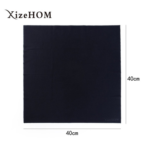 XizeHOM-tissu de nettoyage pour lunettes, grande microfibre 40*40cm, lunettes de soleil spécifications, tissu de nettoyage pour lentilles noires ► Photo 1/6