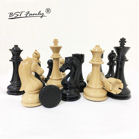 King – jeu d'échecs en plastique Imitation bois, hauteur 109mm, jeu de pièces d'échecs, processus de placage, jeu de pièces d'échecs IA5 ► Photo 1/6