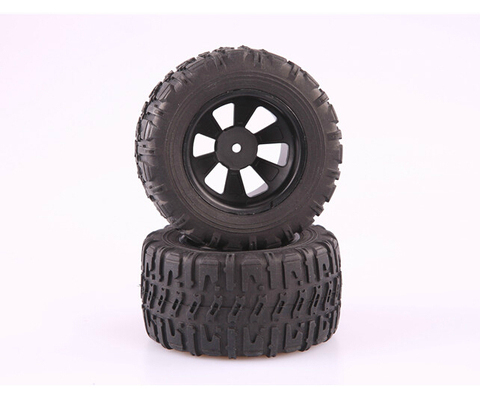 Jeu de pneus LC Racing MT 12mm EMB-MT EP 1:14 pour camion tout terrain, # L6061 ► Photo 1/1