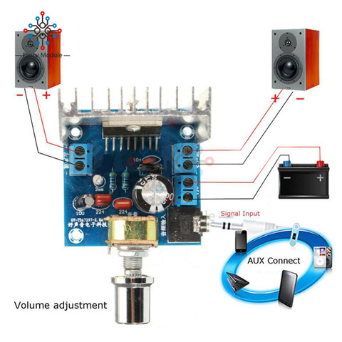 AC/DC 12 V TDA7297 2x15 W amplificateur Audio numérique carte kit de bricolage Module double canal ► Photo 1/6