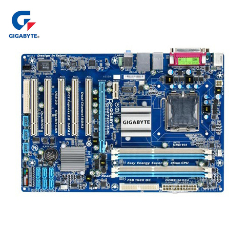 Gigabyte GA-P43T-ES3G 100% carte mère d'origine LGA 775 DDR3 16G P43 P43T-ES3G carte mère de bureau Systemboard utilisé P43 T ES3G ► Photo 1/1