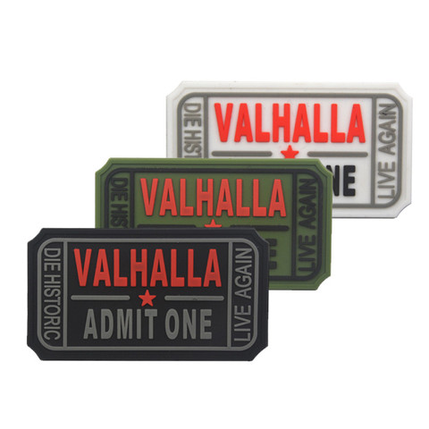 VALHALLA – patchs en caoutchouc PVC, tactiques militaires, appliqués en tissu pour vêtements, veste de chapeau ► Photo 1/6