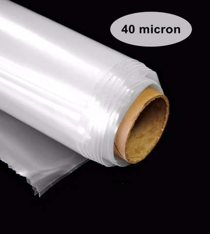 Épaisseur 40 microns Serre Film Plastique Transparent Polyéthylène Couvrant ► Photo 1/1