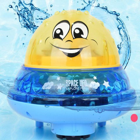 Mini jouets de bain amusants, ballon pulvérisateur d'eau à Induction automatique avec base musicale, jouet électrique mignon pour enfants, cadeau ► Photo 1/6