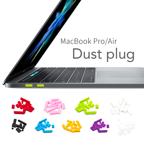 Bouchon anti-poussière pour Macbook pro 13 air 11/15 Silicone ordinateur USB anti-poussière en caoutchouc bouchon anti-poussière pour ordinateur portable 5 pièces/9 pièces/12 pièces ► Photo 1/6