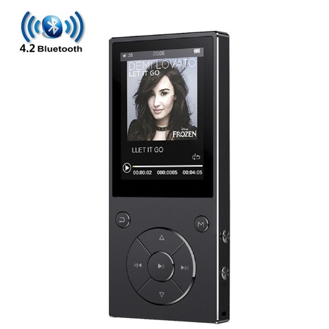 Bluetooth 4.2 – lecteur de musique MP3 avec haut-parleur, écran 2,4 pouces, en métal, hifi, avec radio fm, e-book, baladeur hifi, prise en charge usb, mini SD ► Photo 1/6