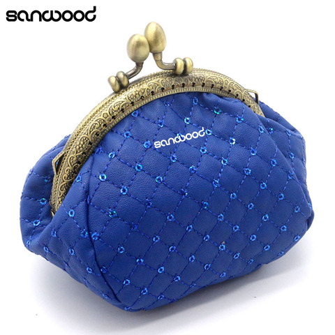 Femmes mode rhombique modèle portefeuille carte porte-monnaie embrayage sac à main Mini sac ► Photo 1/6