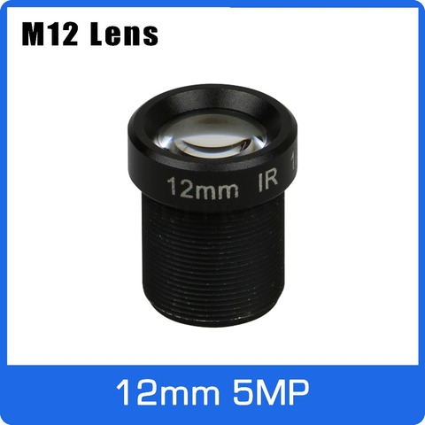Objectif CCTV 12mm fixe 5 mégapixels M12 1/2 pouces, vue longue Distance pour caméra IP AHD 1080P/4MP/5MP, livraison gratuite ► Photo 1/4