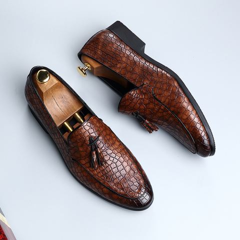 Hommes chaussures habillées qualité hommes chaussures formelles à lacets hommes affaires Oxford chaussures marque hommes mariage chaussures pointues ► Photo 1/6