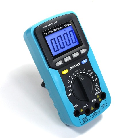 Multimètre numérique EMF 3 en 1, avec rétro-éclairage, testeur d'affichage LCD, multifonction, all-sun EM5511 ► Photo 1/5