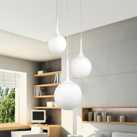 Lampe suspendue en forme de Globe de lait au design moderne, luminaire décoratif d'intérieur, idéal pour une salle à manger, un Bar ou un Restaurant ► Photo 1/6