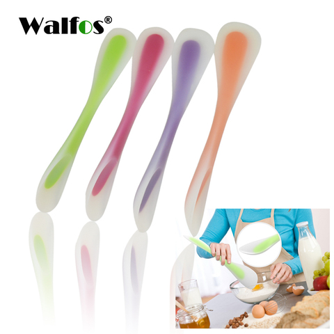 WALFOS – outils de cuisson pour gâteaux, Double spatule en Silicone, cuillère à biscuits, spatule à pâtisserie, mélangeur, beurre, cuillère à glace ► Photo 1/4