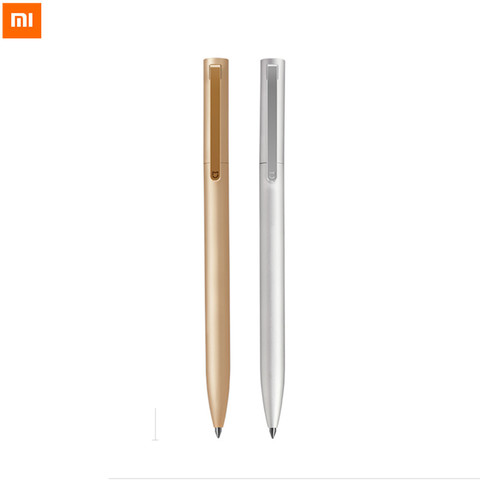 Nouveau Venir Xiaomi Mijia Métal Signe Stylo 0.5mm Noir Recharge Or Argent Couleur En Option Lisse Suisse Recharge MiKuni Japon encre ► Photo 1/6