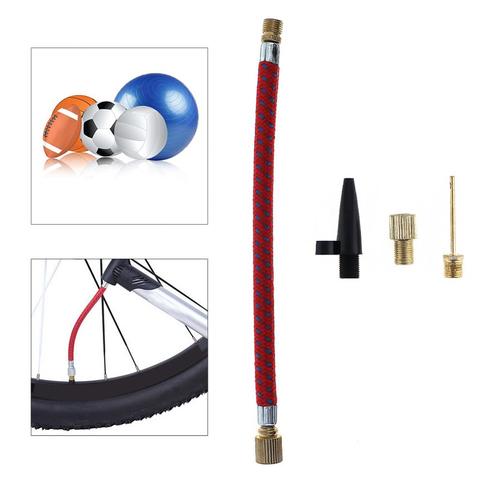 4 pièces Portable buse Valve Air tuyau gonflage aiguilles pompe gonfleur connecteur pour boule gonflable vtt/route vélo pneu ► Photo 1/5