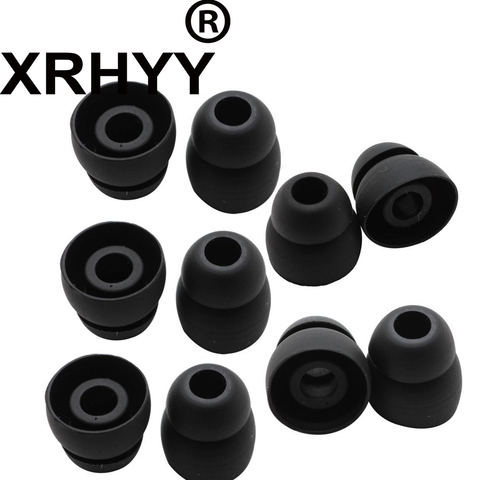 XRHYY – écouteurs sans fil à Double bride, oreillettes de remplacement en Silicone, noir, pour Powerbeats 3, 10 pièces ► Photo 1/6