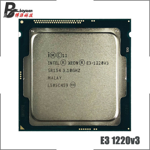 Processeur Intel Xeon E3-1220 v3 E3 1220 v3 3.1 GHz, Quad Core, Quad Thread, 80W LGA 1150 ► Photo 1/1