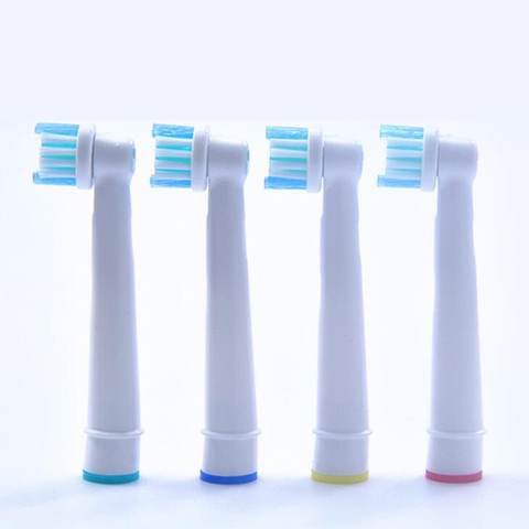 Têtes de brosse à dents électrique de rechange, 4 pièces, pour l'hygiène buccale, fil croisé B, Action de précision, poils souples ► Photo 1/5