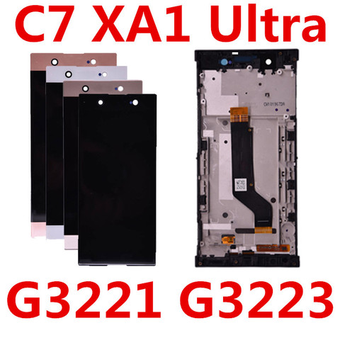 Cadre d'écran tactile LCD, 6.0 pouces, pour SONY Xperia XA1 Ultra G3221 G3223, assemblage C7 ► Photo 1/5