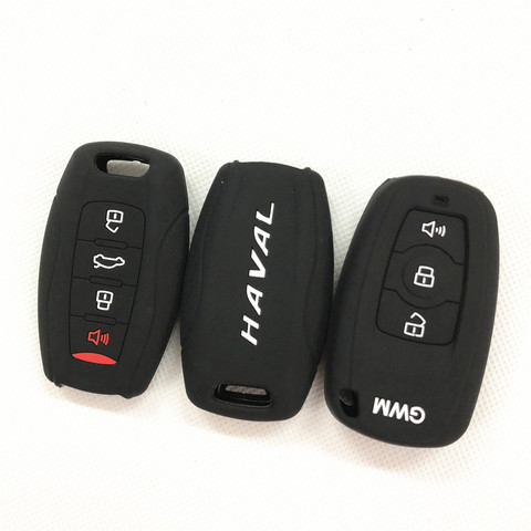 3 boutons accessoires de voiture Silicone clé couverture porte-clés étui de protection pour la grande muraille HAVAL H2 H6 H7 H8 H9 H2S M6 C50 ► Photo 1/6